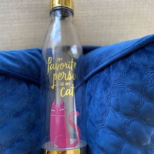 My Favorite Person is my Cat plastic Water Bottle